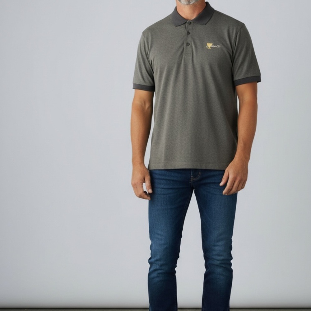 Men's Gray Polo Shirt NWT